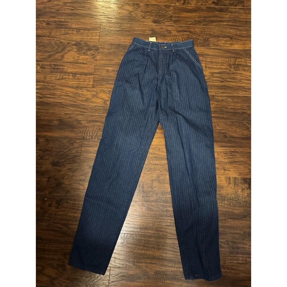Vintage 90’s LEE Jr. Rider High Waist Tapered Mom Jeans Womens Size 7 Striped
